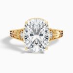 4 Carat Cushion Statement | Type IIa | Brilliant White / D color | FL/IF | 14K White Gold - Image 4