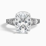4 Carat Cushion Statement | Type IIa | Brilliant White / D color | FL/IF | 14K White Gold