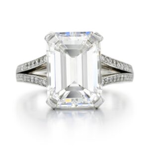 4 Carat Emerald-cut Statement | SI | 14K White Gold | Everyday Royalty