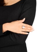 4 Carat Emerald-cut Statement / I color | SI | 14K White Gold | Quiet Power - Image 2