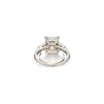 4 Carat Emerald-cut Statement / I color | SI | 14K White Gold | Quiet Power - Image 5