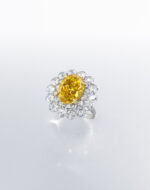 4 Carat Oval Statement | Fancy Yellow | 14K White Gold | Rare Fancy-Color Splendour