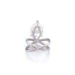 4 Carat Marquise Statement | Brilliant White | SI | 14K White Gold | Everyday Royalty - Image 3