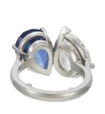 4 Carat Pear Statement | Royal Blue Sapphire | 14K White Gold | Quiet Power | High Jewellery - Image 4