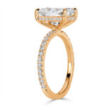 4 Carat Radiant Statement | Brilliant White | 14K White Gold | Effortless Elegance - Image 3
