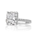 4 Carat Radiant Statement | Brilliant White | 14K White Gold | A Classic Statement - Image 2