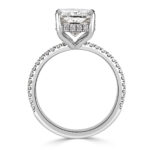 4 Carat Radiant Statement | Brilliant White | 14K White Gold | A Classic Statement - Image 3