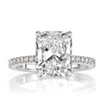 4 Carat Radiant Statement | Brilliant White | 14K White Gold | A Classic Statement