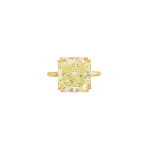 4 Carat Radiant Statement | Fancy Yellow | 14K White Gold | Sunlit Royal Radiance