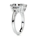 4 Carat Radiant Statement | Brilliant White / J color | VVS | 14K White Gold - Image 3