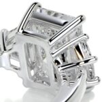 4 Carat Radiant Statement | Brilliant White / J color | VVS | 14K White Gold - Image 4