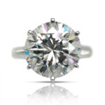 4 Carat Round Brilliant Statement | Brilliant White / D color | VS | 14K White Gold - Image 5