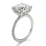 4 Carat Round Brilliant Statement | Brilliant White | VS | 14K White Gold | Quiet Power - Image 4