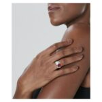 4 Carat Round Brilliant Statement | Ruby Red | 14K White Gold | A Classic Statement - Image 4