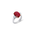 4 Carat Round Brilliant Statement | Ruby Red | 14K White Gold | Modern Nobility | Signature - Image 3