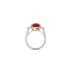 4 Carat Round Brilliant Statement | Ruby Red | 14K White Gold | Modern Nobility | Signature - Image 5