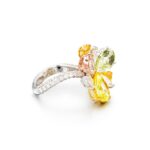 4 Carat Round Brilliant Statement | Fancy Yellow | 14K White Gold | Sunlit Royal Radiance - Image 2