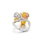 4 Carat Round Brilliant Statement | Fancy Yellow | 14K White Gold | Sunlit Royal Radiance - Image 3