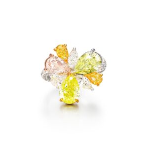 4 Carat Round Brilliant Statement | Fancy Yellow | 14K White Gold | Sunlit Royal Radiance