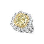4 Carat Round Brilliant Statement | Fancy Yellow | 14K White Gold - Image 2