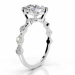 4 Carat Heart Shape Statement | Brilliant White / F color | VS | 14K White Gold - Image 3