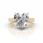4 Carat Heart Shape Statement | Brilliant White / J color | VVS | 14K White Gold
