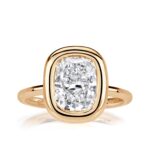 3.01 Carat Cushion Diamond Ring | Brilliant White | 14K White Gold | Modern Nobility - Image 2