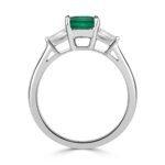 1.8 Carat Emerald Diamond Ring | 14K White Gold | Pure Sophistication - Image 3