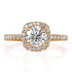 1 Carat Round Brilliant Diamond Ring | Brilliant White | 14K White Gold