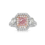 1.09 Carat Round Brilliant Statement | Champagne | 14K White Gold | Classic Charm - Image 2