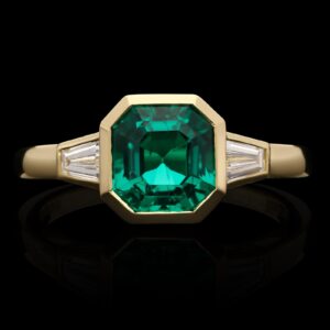 1.83 Carat Emerald-cut Statement | 14K White Gold | Refined Light