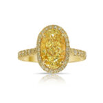 3 Carat Oval Statement | Fancy Yellow | 14K White Gold | Rare Fancy-Color Splendour