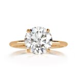 3 Carat Round Brilliant Diamond Ring | Brilliant White | 14K White Gold | Quiet Power - Image 2
