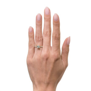 3 Carat Round Brilliant Diamond Ring | Brilliant White | 14K White Gold | Quiet Power