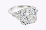 10.01 Carat Radiant Diamond Ring | Brilliant White | 18K Gold | Collector’s Grade Grandeur - Image 5