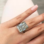 13 Carat Emerald Diamond Ring | 18K Gold | Unparalleled Brilliance - Image 2