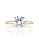 3 Carat Round Brilliant Diamond Ring | Brilliant White | 14K White Gold