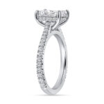 3 Carat Radiant Halo Diamond Ring | Brilliant White | 18K Gold | Effortless Elegance - Image 5