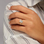 3.14 Carat Radiant Halo Diamond Ring | Brilliant White | 18K Yellow Gold - Image 3