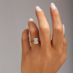 3.14 Carat Radiant Halo Diamond Ring | Brilliant White | 18K Yellow Gold - Image 4