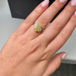 3 Carat Cushion Diamond Ring | Fancy Yellow | 14K White Gold | Colour-Collector’s Treasure - Image 2
