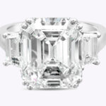 10.61 Carat Emerald Diamond Ring | 18K Gold | Grand Palais Radiance