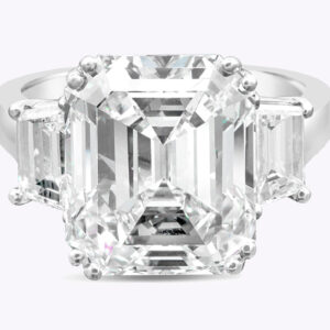 10.61 Carat Emerald Diamond Ring | 18K Gold | Grand Palais Radiance