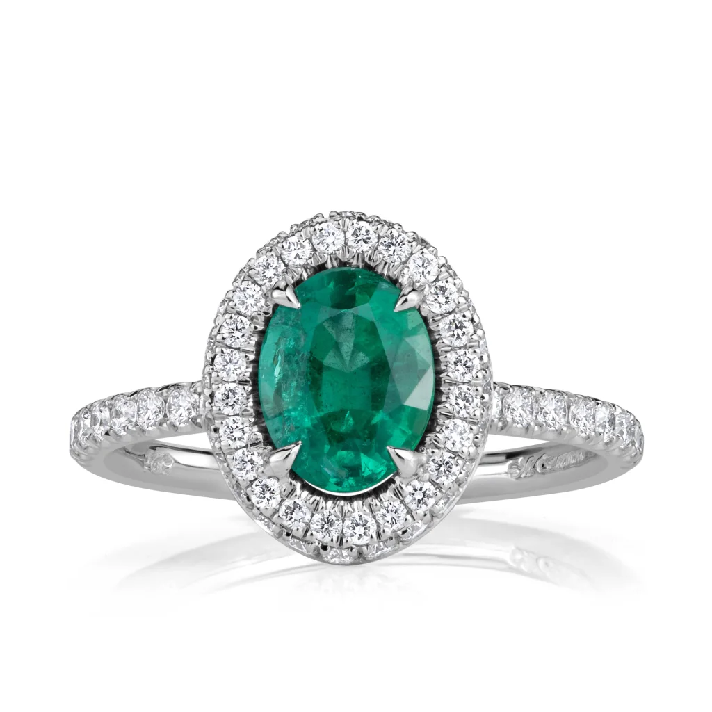 1.68 Carat Oval Diamond Ring | 14K White Gold | Refined Light | Signature