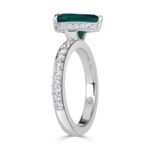 2 Carat Emerald Diamond Ring | 14K White Gold | Everyday Royalty - Image 3