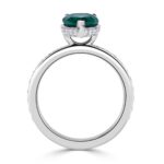 2 Carat Emerald Diamond Ring | 14K White Gold | Everyday Royalty - Image 4