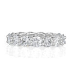5 Carat Round Brilliant Band | Brilliant White | 18K Gold | Refined Grandeur