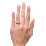 5.25 Carat Radiant Band | Brilliant White | 18K White Gold | Timeless Brilliance - Image 4