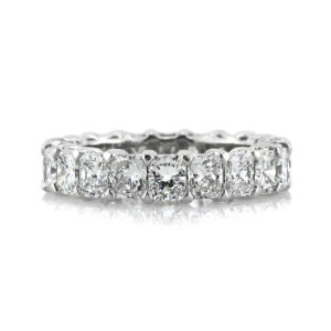 5.25 Carat Radiant Band | Brilliant White | 18K White Gold | Timeless Brilliance