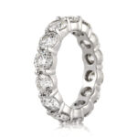 5.25 Carat Round Brilliant Band | Brilliant White | 18K White Gold | Timeless Brilliance - Image 2